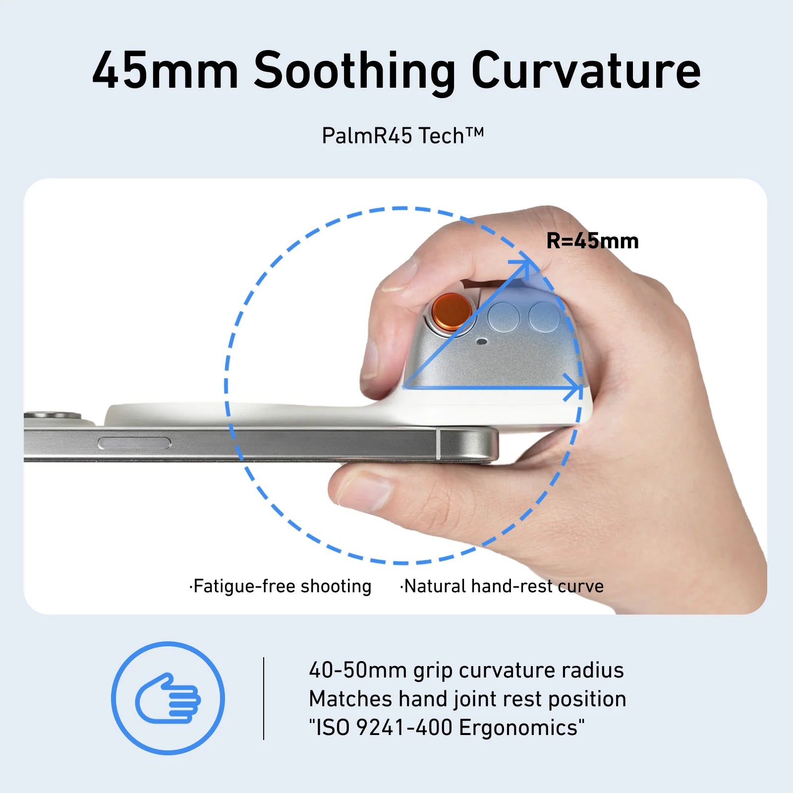 Telesin Fun Shot Magnetic Phone Grip | Shooting Aid for Apple, Xiaomi, OnePlus & More