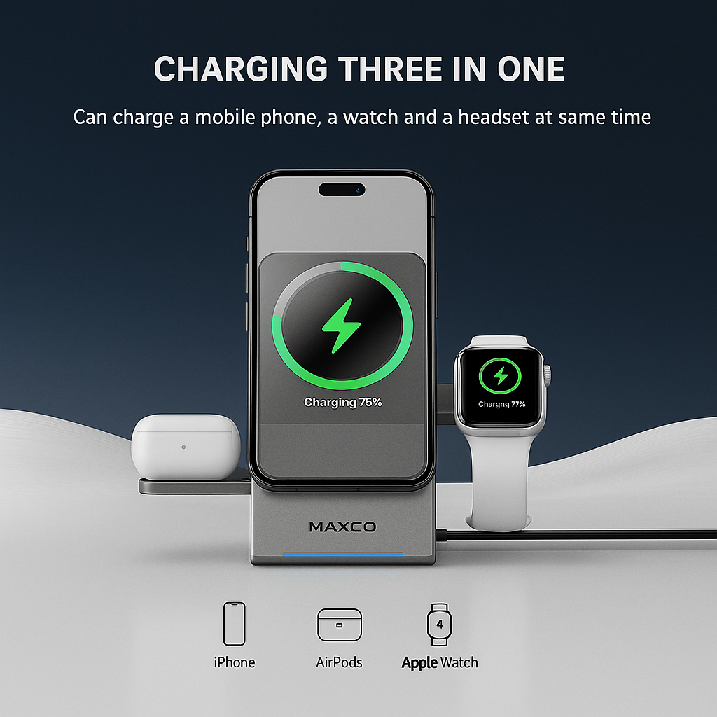 Qi2 Protocol Magnetic Touch Rotating Wireless Charger