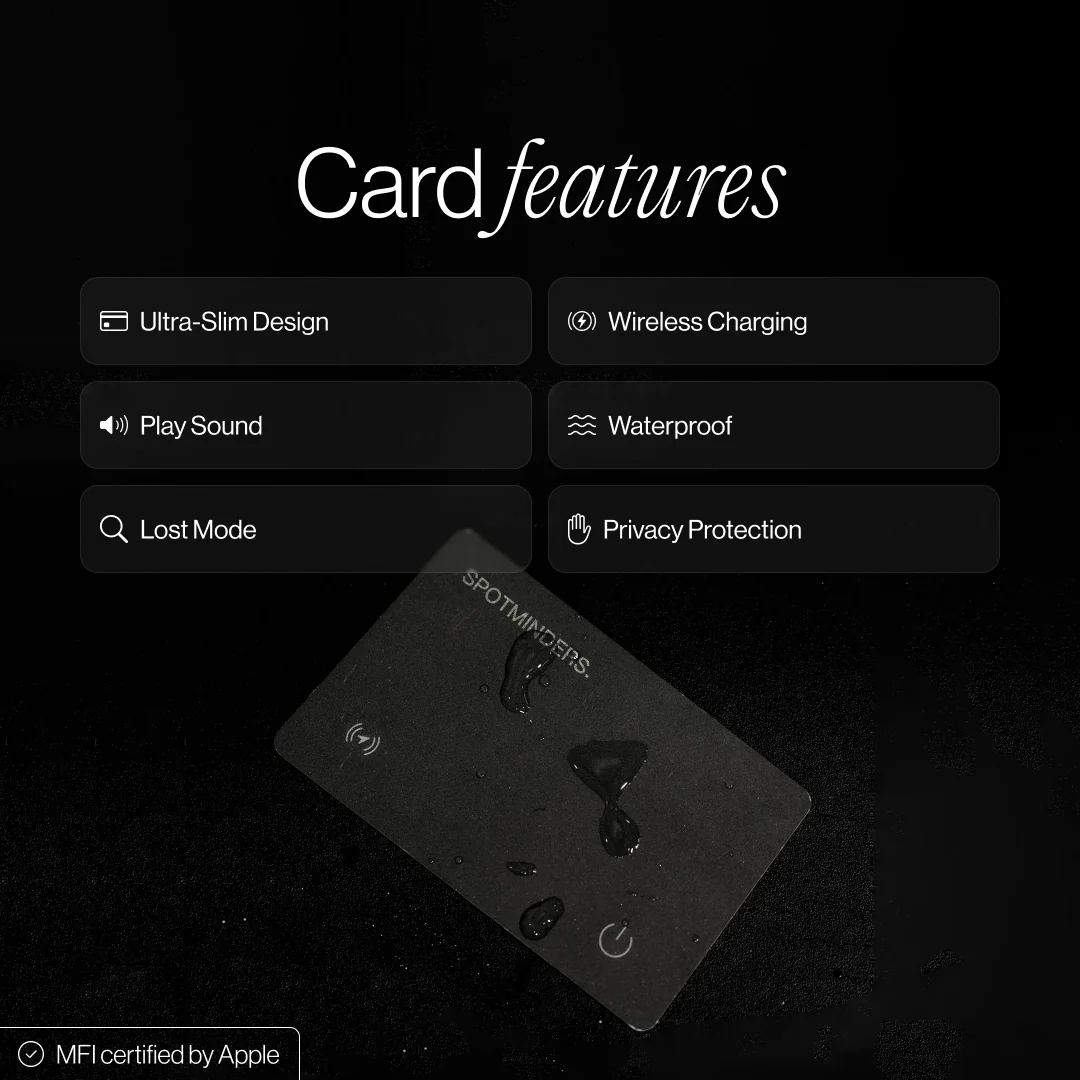 SPOTMINDERS. Tracking card